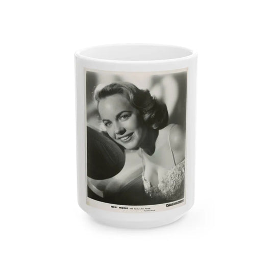 Terry Moore #666 (Vintage Female Icon) White Coffee Mug-15oz-Go Mug Yourself