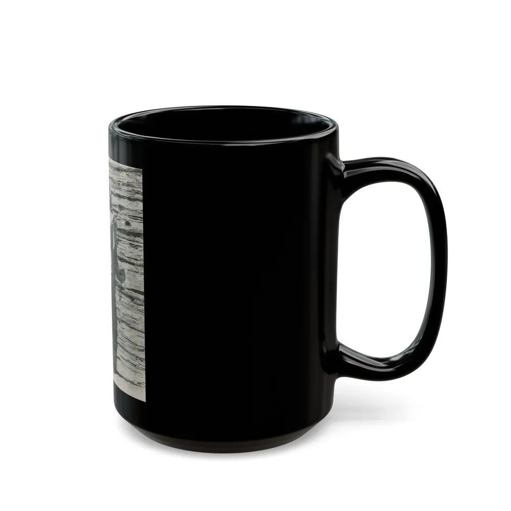 Terry Moore #668 (Vintage Female Icon) Black Coffee Mug-Go Mug Yourself