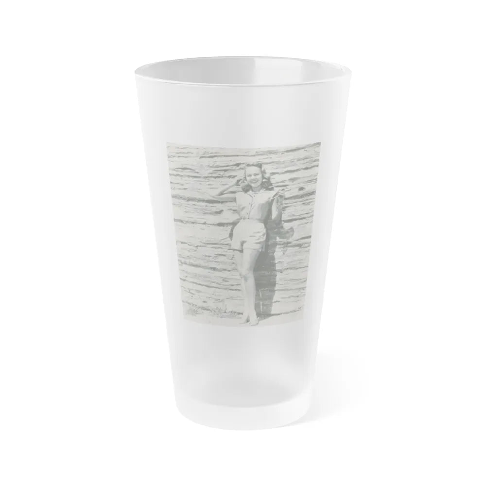 Terry Moore #668 (Vintage Female Icon) Frosted Pint Glass 16oz-16oz-Frosted-Go Mug Yourself