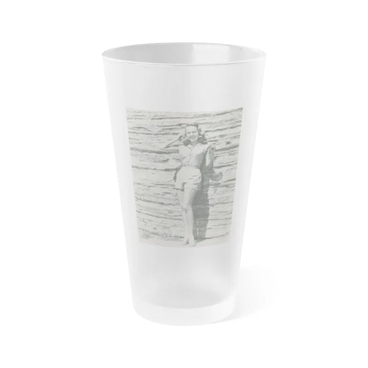 Terry Moore #668 (Vintage Female Icon) Frosted Pint Glass 16oz-16oz-Frosted-Go Mug Yourself
