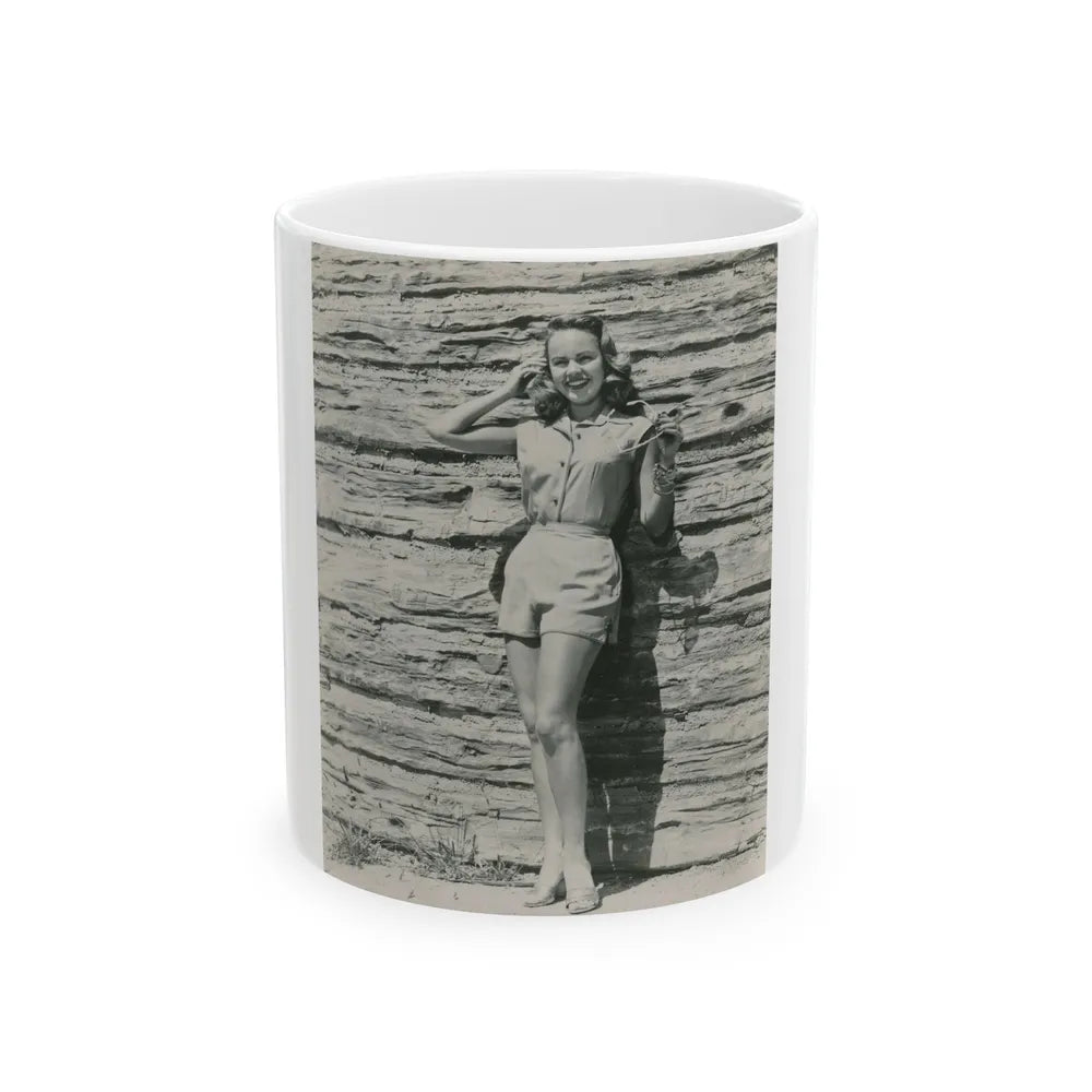 Terry Moore #668 (Vintage Female Icon) White Coffee Mug-11oz-Go Mug Yourself