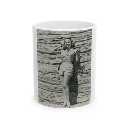 Terry Moore #668 (Vintage Female Icon) White Coffee Mug-11oz-Go Mug Yourself