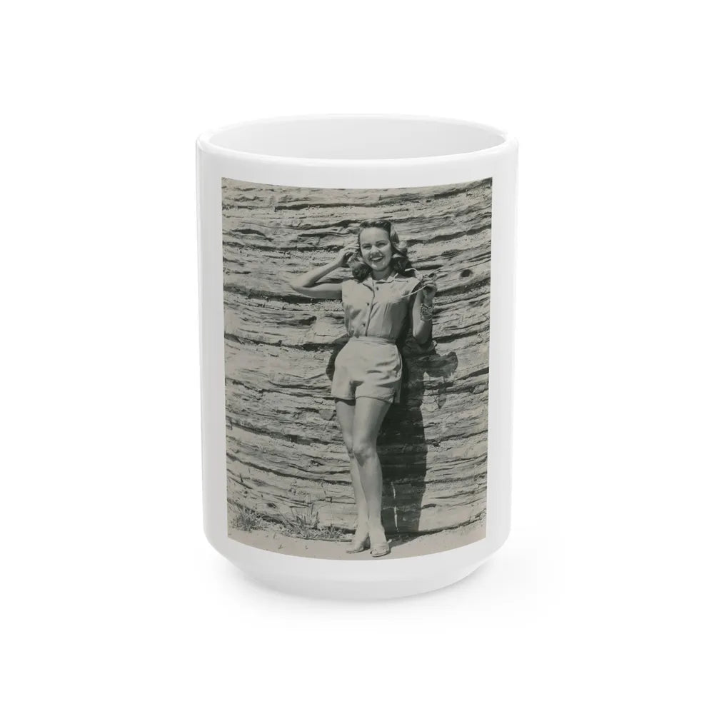 Terry Moore #668 (Vintage Female Icon) White Coffee Mug-15oz-Go Mug Yourself
