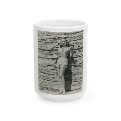 Terry Moore #668 (Vintage Female Icon) White Coffee Mug-15oz-Go Mug Yourself