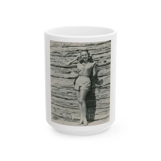 Terry Moore #668 (Vintage Female Icon) White Coffee Mug-15oz-Go Mug Yourself