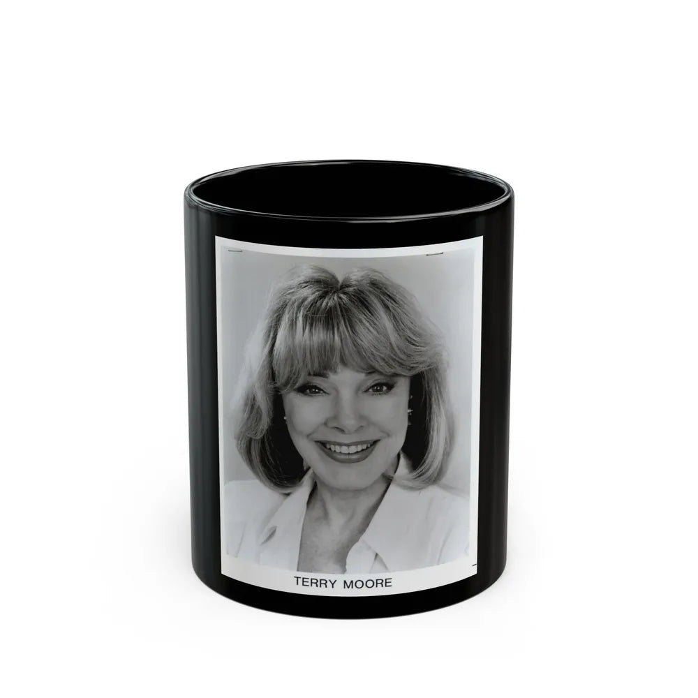 Terry Moore #670 (Vintage Female Icon) Black Coffee Mug-11oz-Go Mug Yourself