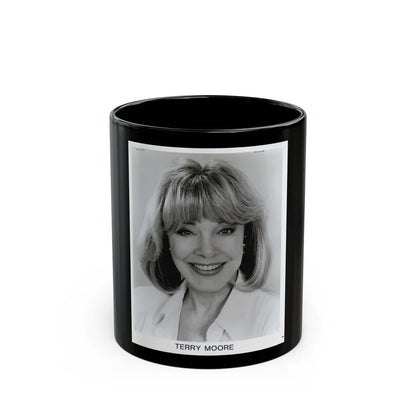 Terry Moore #670 (Vintage Female Icon) Black Coffee Mug-11oz-Go Mug Yourself