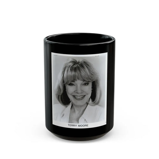 Terry Moore #670 (Vintage Female Icon) Black Coffee Mug-15oz-Go Mug Yourself