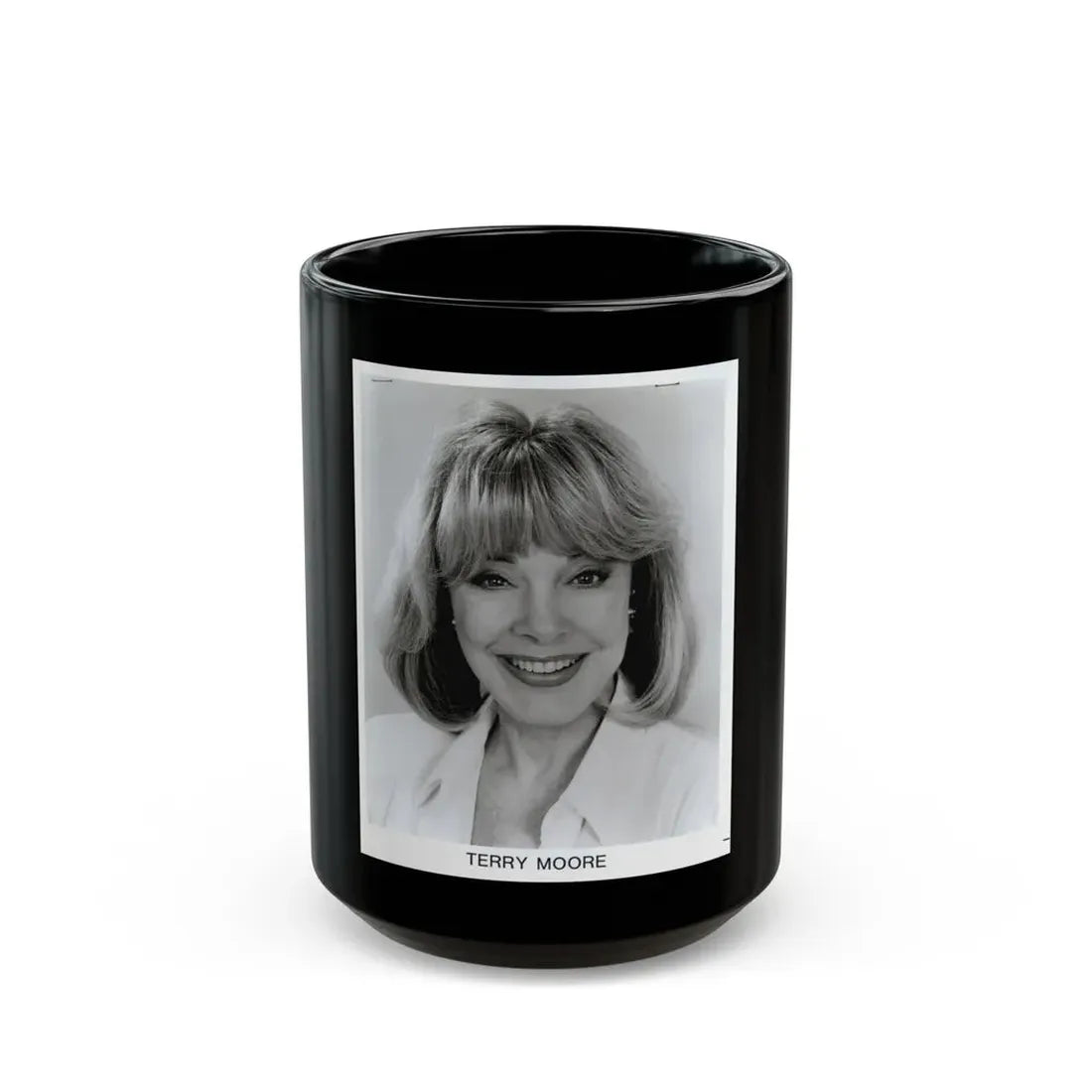 Terry Moore #670 (Vintage Female Icon) Black Coffee Mug 15oz - Go Mug Yourself