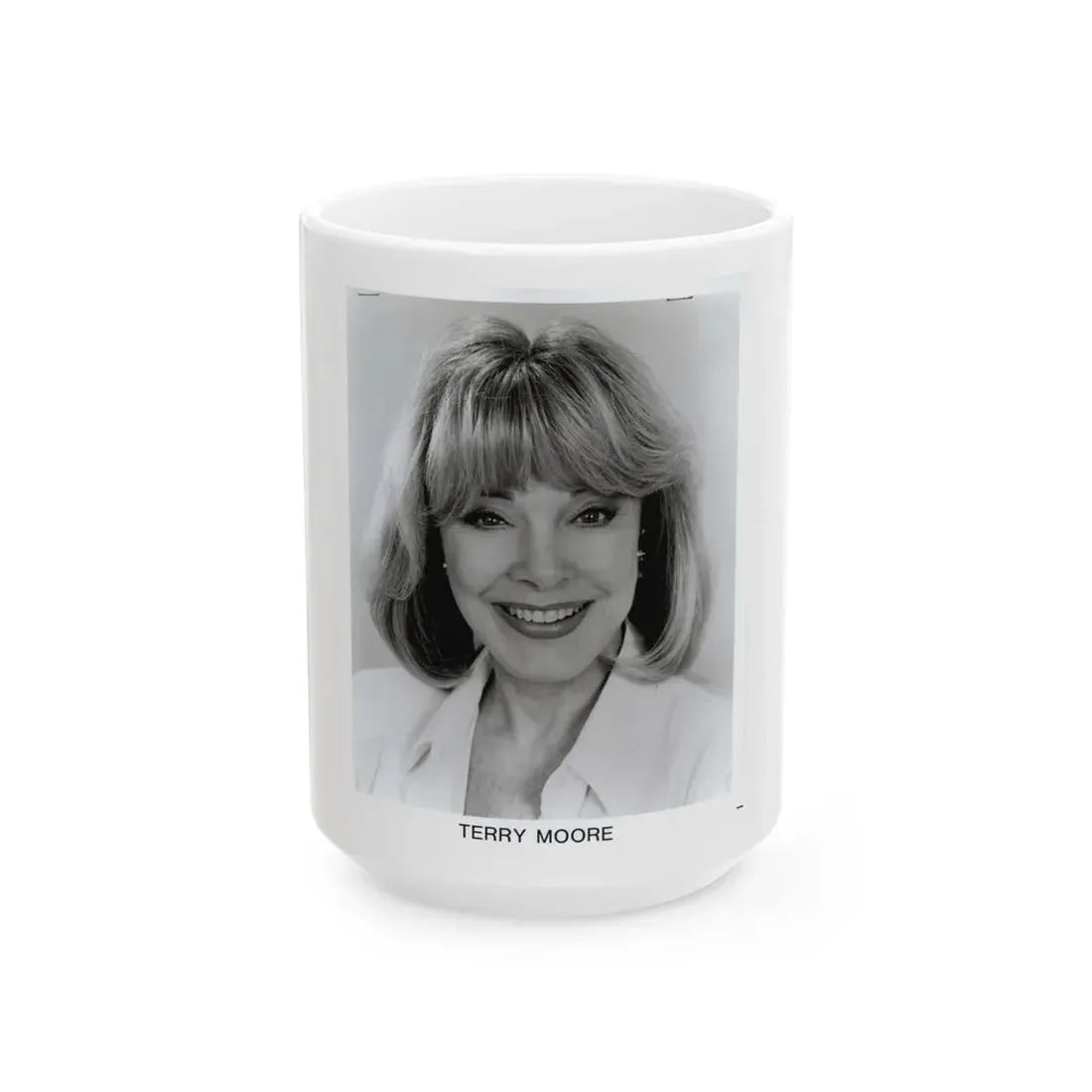 Terry Moore #670 (Vintage Female Icon) White Coffee Mug 15oz - Go Mug Yourself