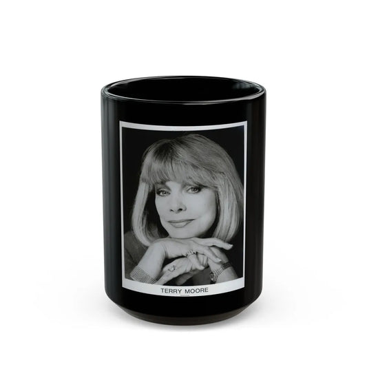 Terry Moore #671 (Vintage Female Icon) Black Coffee Mug-15oz-Go Mug Yourself