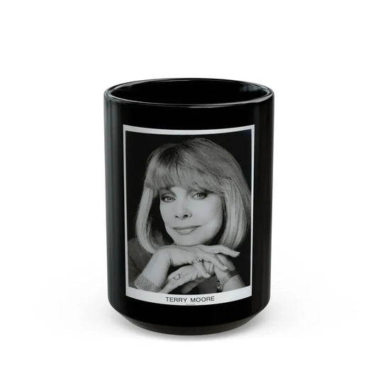 Terry Moore #671 (Vintage Female Icon) Black Coffee Mug 15oz - Go Mug Yourself