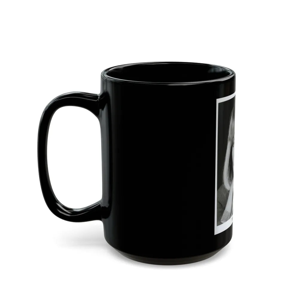 Terry Moore #671 (Vintage Female Icon) Black Coffee Mug-Go Mug Yourself