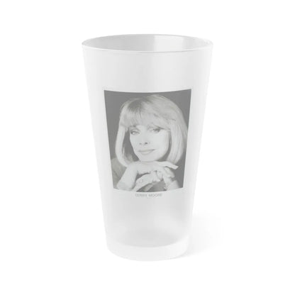 Terry Moore #671 (Vintage Female Icon) Frosted Pint Glass 16oz-16oz-Frosted-Go Mug Yourself