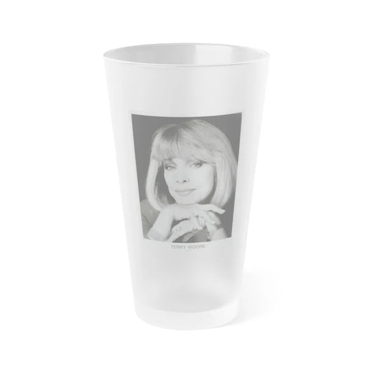 Terry Moore #671 (Vintage Female Icon) Frosted Pint Glass 16oz-16oz-Frosted-Go Mug Yourself