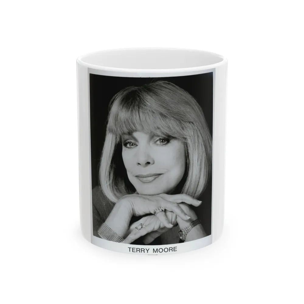 Terry Moore #671 (Vintage Female Icon) White Coffee Mug-11oz-Go Mug Yourself