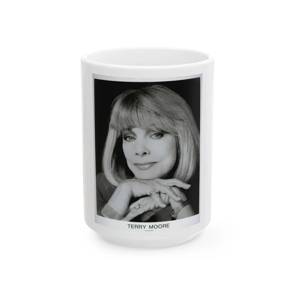 Terry Moore #671 (Vintage Female Icon) White Coffee Mug-15oz-Go Mug Yourself