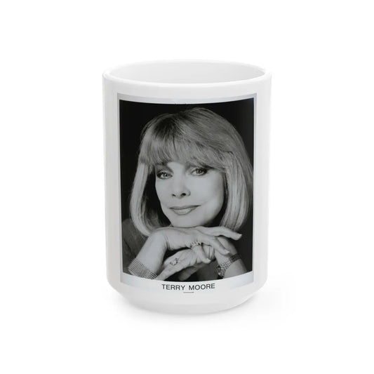 Terry Moore #671 (Vintage Female Icon) White Coffee Mug-15oz-Go Mug Yourself