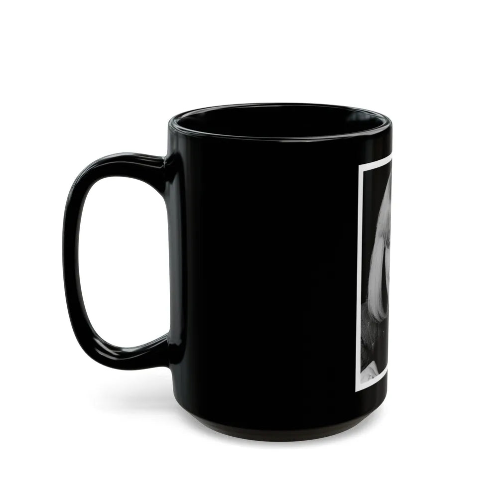 Terry Moore #672 (Vintage Female Icon) Black Coffee Mug-Go Mug Yourself