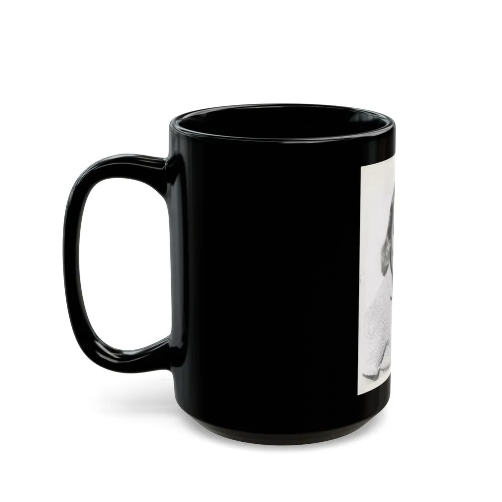 Terry Moore #673 (Vintage Female Icon) Black Coffee Mug-Go Mug Yourself