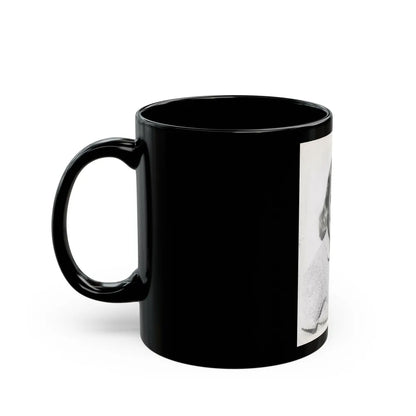 Terry Moore #673 (Vintage Female Icon) Black Coffee Mug-Go Mug Yourself