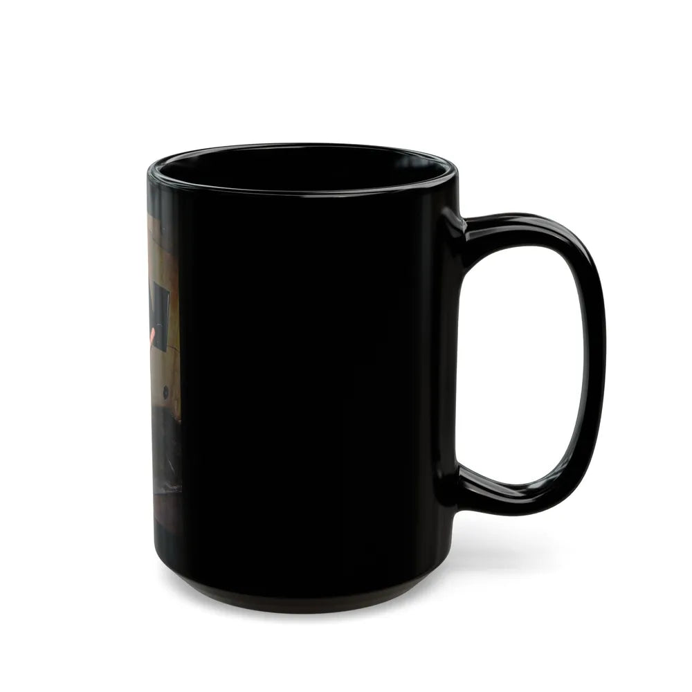 Terry Moore #674 (Vintage Female Icon) Black Coffee Mug-Go Mug Yourself