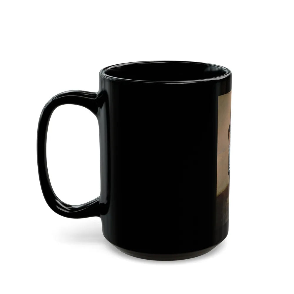 Terry Moore #674 (Vintage Female Icon) Black Coffee Mug-Go Mug Yourself