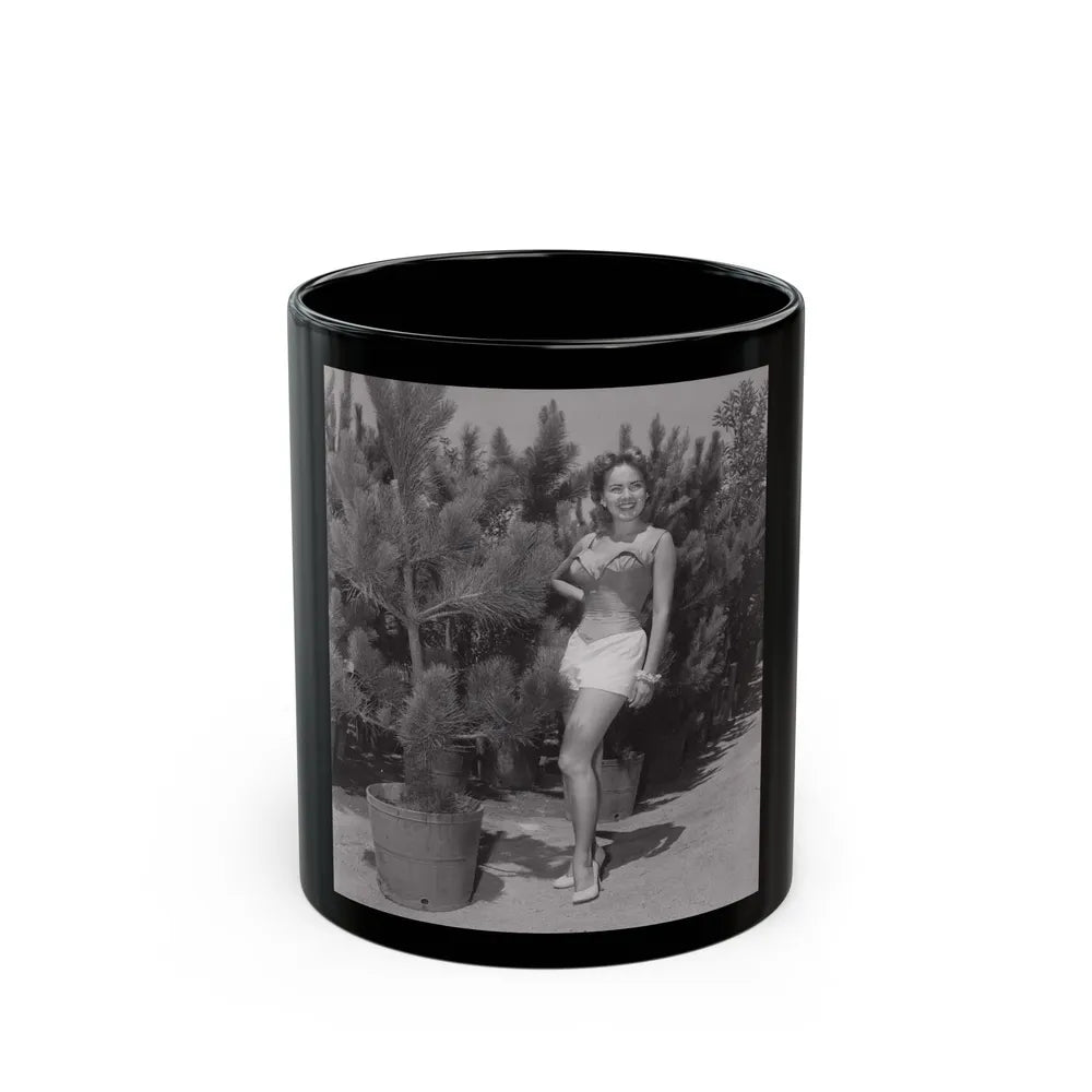 Terry Moore #676 (Vintage Female Icon) Black Coffee Mug-11oz-Go Mug Yourself