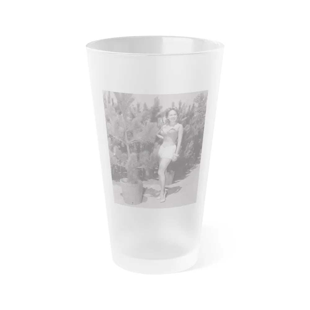 Terry Moore #676 (Vintage Female Icon) Frosted Pint Glass 16oz-16oz-Frosted-Go Mug Yourself