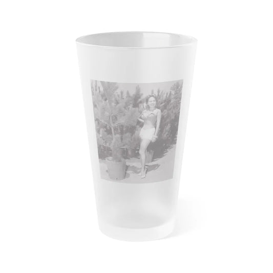 Terry Moore #676 (Vintage Female Icon) Frosted Pint Glass 16oz-16oz-Frosted-Go Mug Yourself