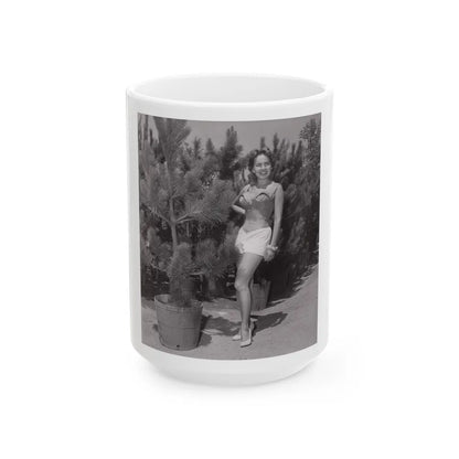 Terry Moore #676 (Vintage Female Icon) White Coffee Mug-15oz-Go Mug Yourself