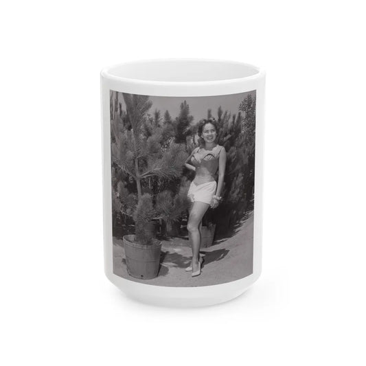 Terry Moore #676 (Vintage Female Icon) White Coffee Mug-15oz-Go Mug Yourself