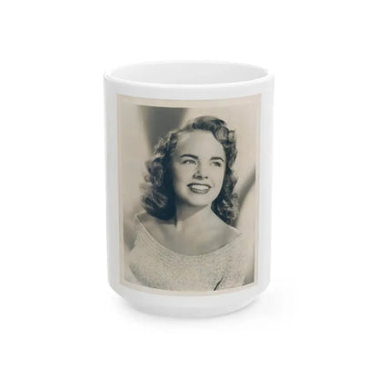 Terry Moore #677 (Vintage Female Icon) White Coffee Mug 15oz - Go Mug Yourself
