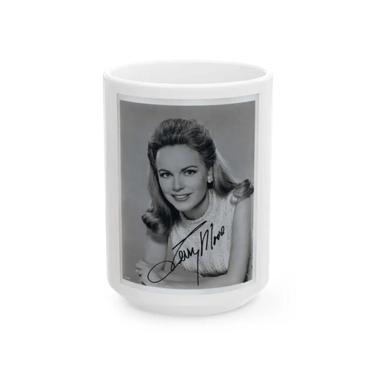 Terry Moore #679 (Vintage Female Icon) White Coffee Mug-15oz-Go Mug Yourself