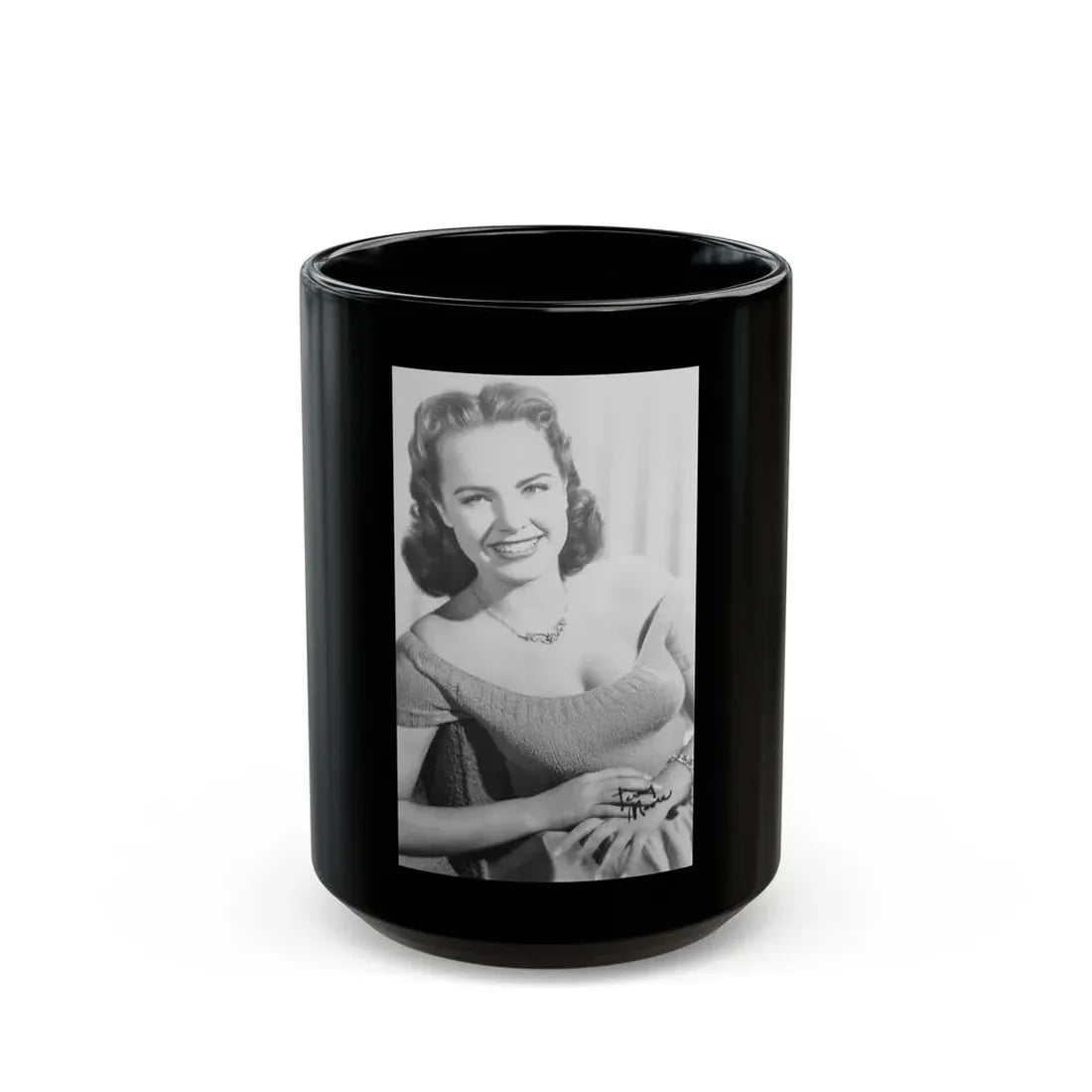 Terry Moore #682 (Vintage Female Icon) Black Coffee Mug 15oz - Go Mug Yourself