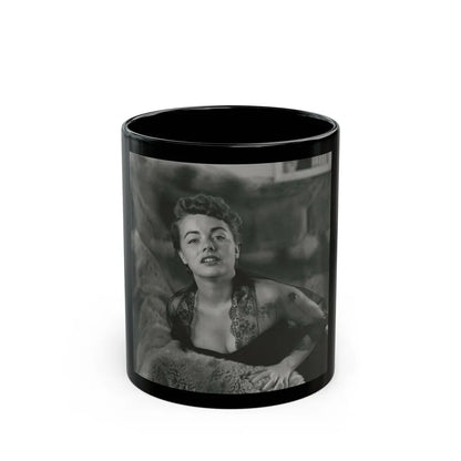 Terry Moore #683 (Vintage Female Icon) Black Coffee Mug-11oz-Go Mug Yourself
