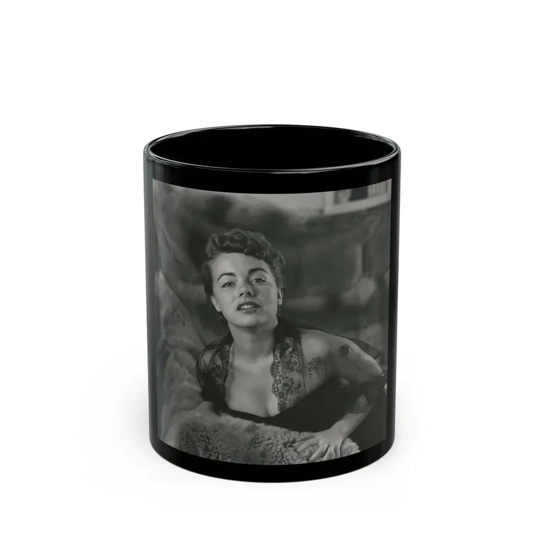 Terry Moore #683 (Vintage Female Icon) Black Coffee Mug 11oz - Go Mug Yourself