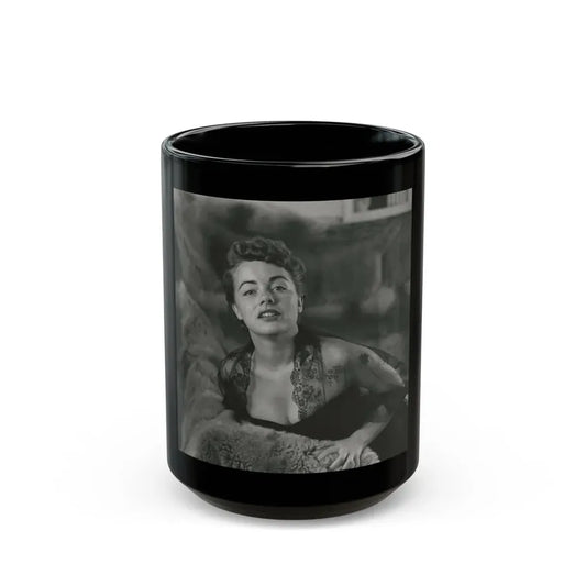 Terry Moore #683 (Vintage Female Icon) Black Coffee Mug 15oz - Go Mug Yourself