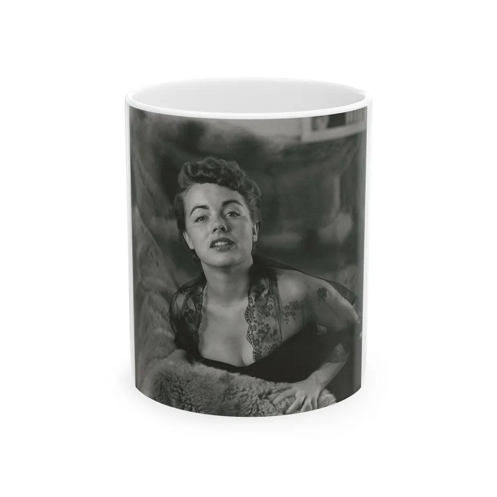 Terry Moore #683 (Vintage Female Icon) White Coffee Mug-11oz-Go Mug Yourself