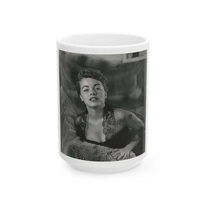 Terry Moore #683 (Vintage Female Icon) White Coffee Mug-15oz-Go Mug Yourself