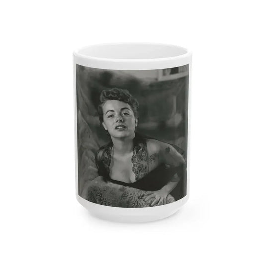 Terry Moore #683 (Vintage Female Icon) White Coffee Mug 15oz - Go Mug Yourself