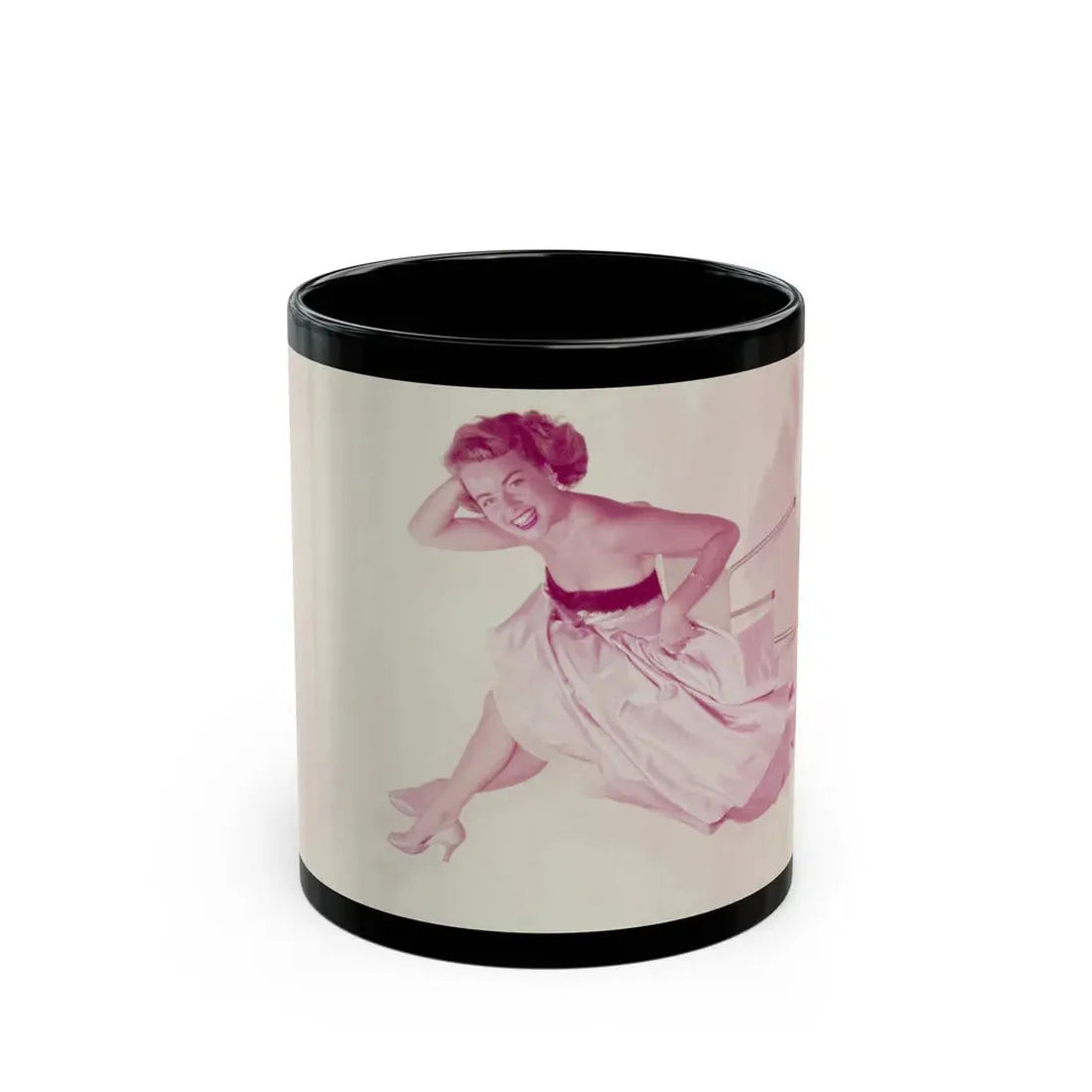 Terry Moore #684 (Vintage Female Icon) Black Coffee Mug 11oz - Go Mug Yourself