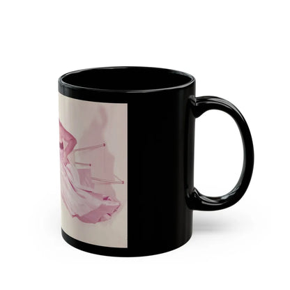 Terry Moore #684 (Vintage Female Icon) Black Coffee Mug-Go Mug Yourself