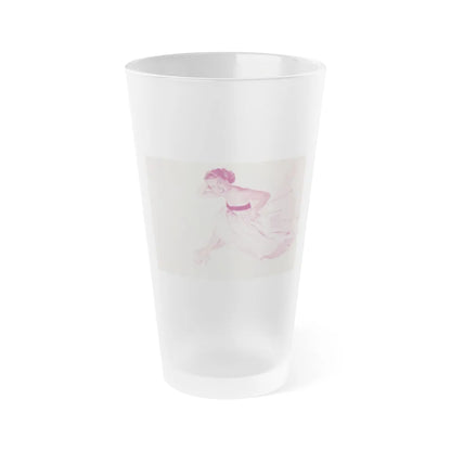 Terry Moore #684 (Vintage Female Icon) Frosted Pint Glass 16oz-16oz-Frosted-Go Mug Yourself