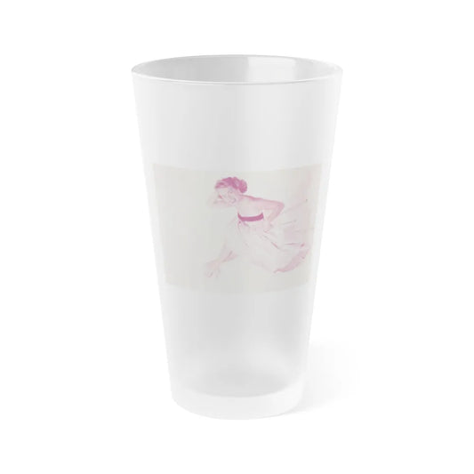 Terry Moore #684 (Vintage Female Icon) Frosted Pint Glass 16oz-16oz-Frosted-Go Mug Yourself