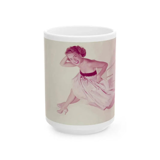 Terry Moore #684 (Vintage Female Icon) White Coffee Mug 15oz - Go Mug Yourself