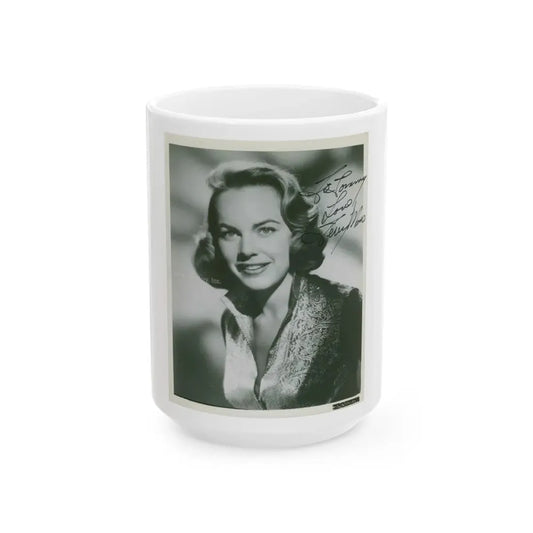Terry Moore #685 (Vintage Female Icon) White Coffee Mug 15oz - Go Mug Yourself