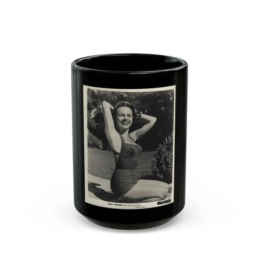 Terry Moore #686 (Vintage Female Icon) Black Coffee Mug-15oz-Go Mug Yourself