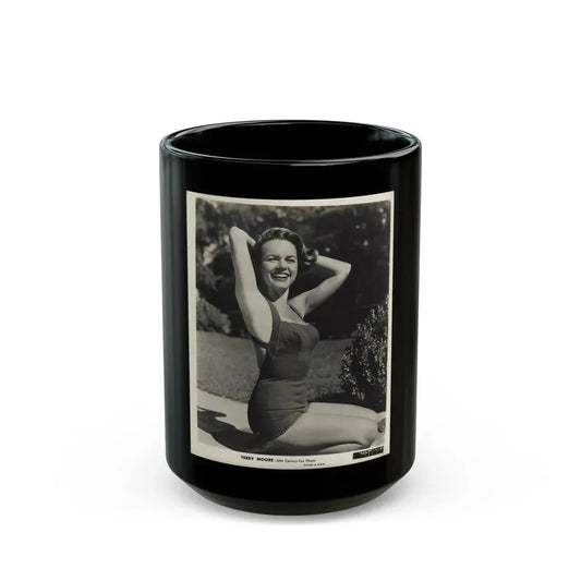Terry Moore #686 (Vintage Female Icon) Black Coffee Mug 15oz - Go Mug Yourself