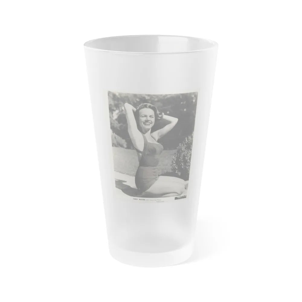 Terry Moore #686 (Vintage Female Icon) Frosted Pint Glass 16oz-16oz-Frosted-Go Mug Yourself